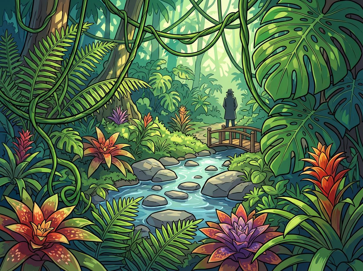 高清动漫植物视频-热带雨林探秘视频